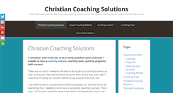 Desktop Screenshot of christiancoachingsolutions.com